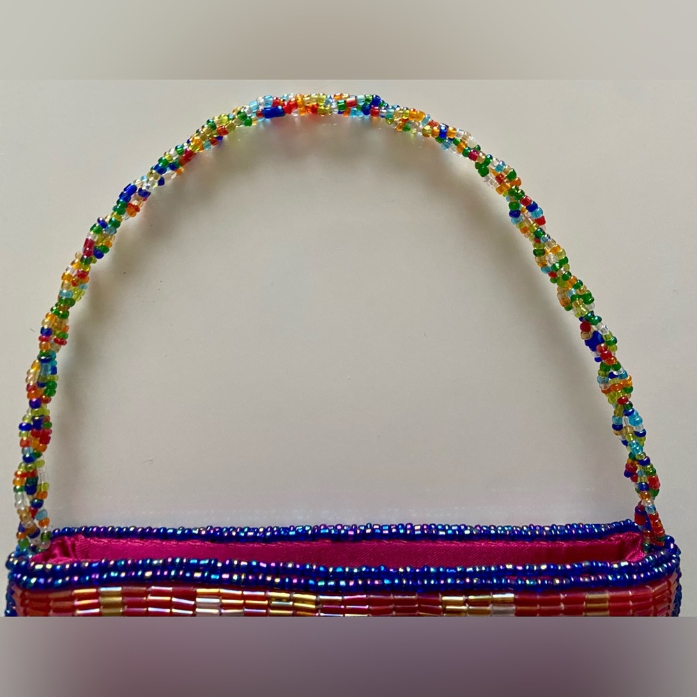 Inge Christopher Multi Color Beaded Mini Bag - image 7